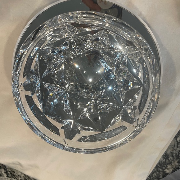 Tiffany & Co. Crystal Rock Cut Star Pattern Bowl, Made In Germany 5 Inch Bowl - Picture 3 of 9